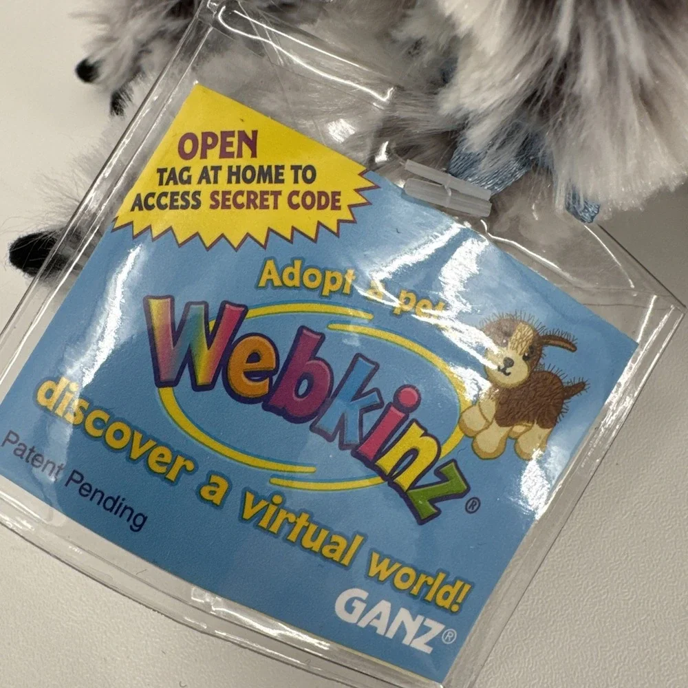 Ganz Webkinz Raccoon HM143 Plush Stuffed Animal‎ with Sealed Unused Code